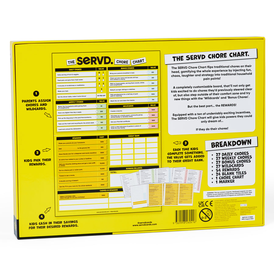 The SERVD Chore Chart
